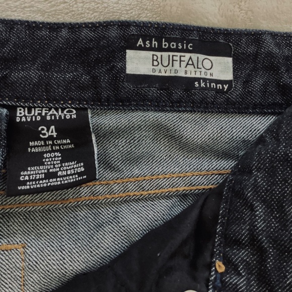Buffalo David Bitton Men's Jeans 34x33 • Dark Wash • Slim/Skinny Fit - Picture 11 of 11
